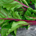 beet greens on a table