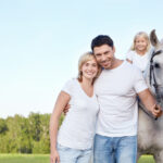 parents with horse